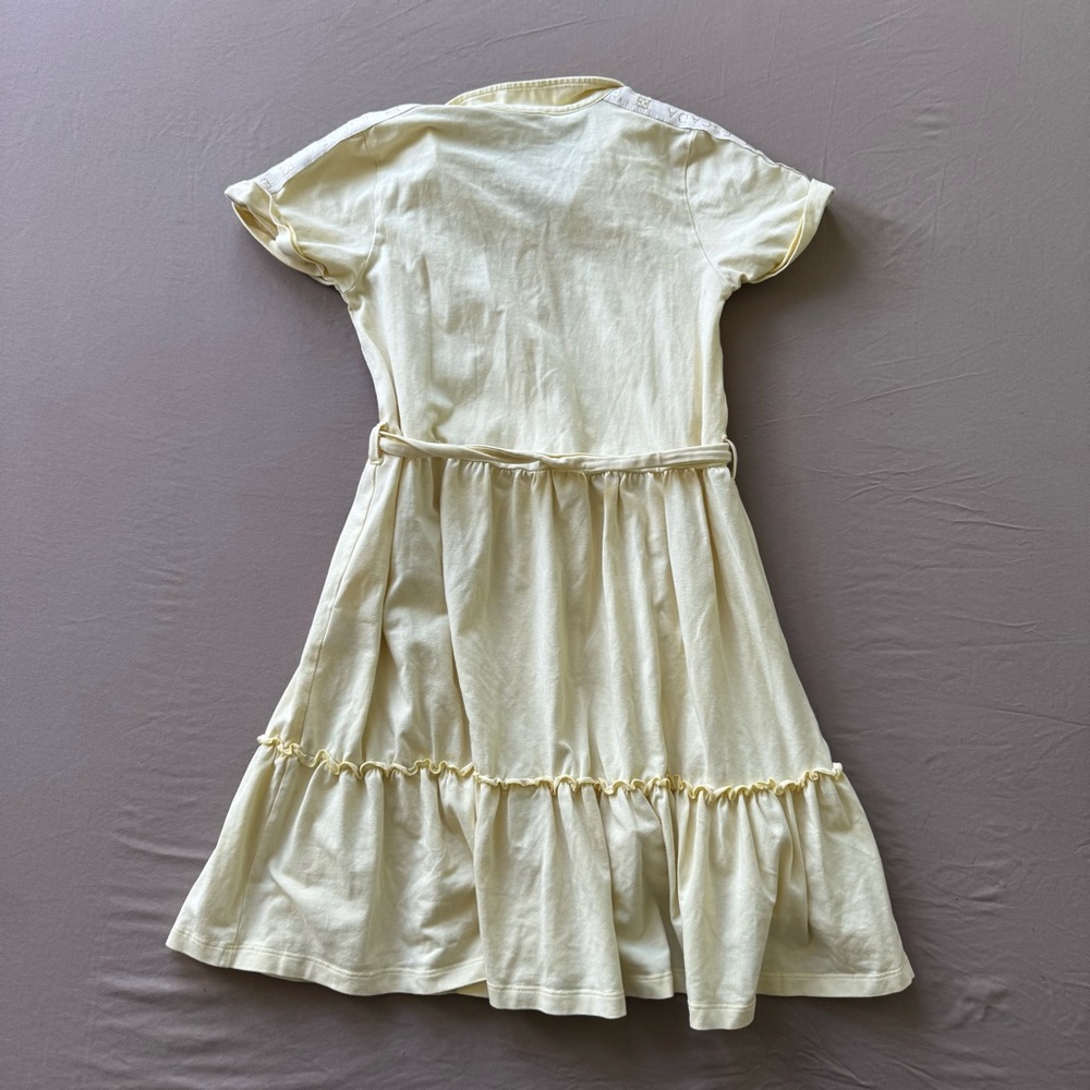 Girls ESCADA Embroidered Ruffle Dress - Picture 4 of 5